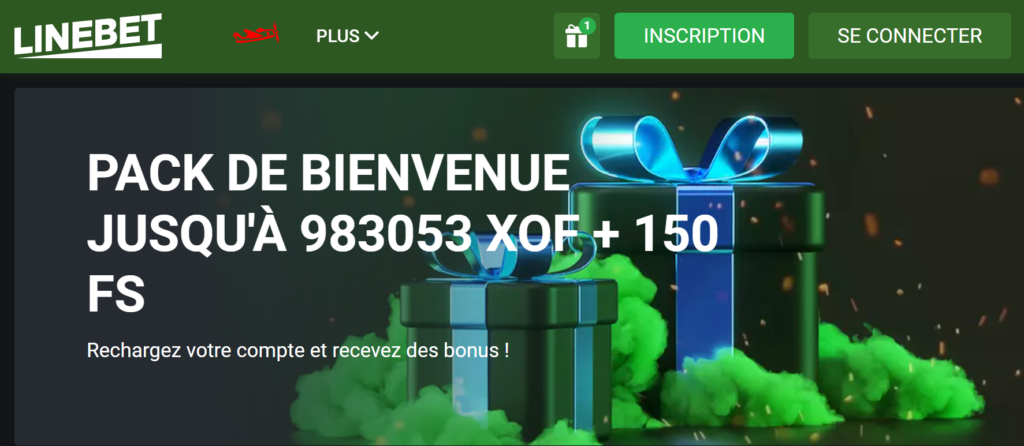 Package de bienvenue avec tours gratuits pour casino