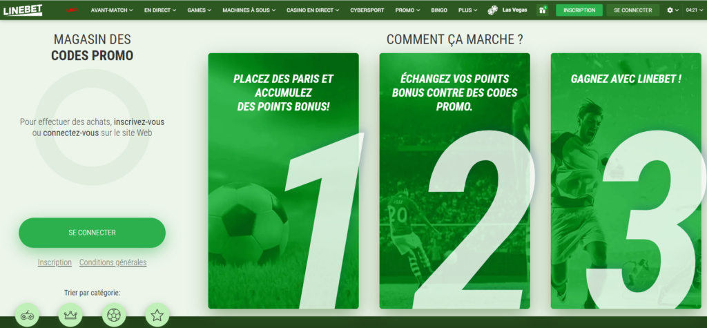 Code promo LineBet comme chance supplémentaire de gagner