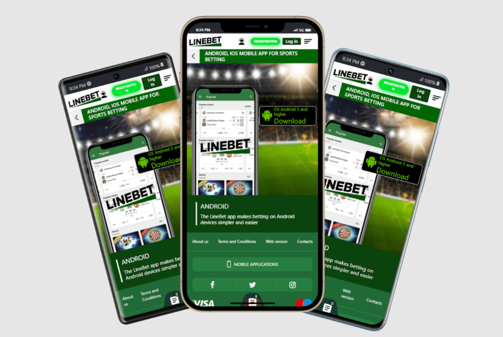 Installation de l'application mobile LineBet